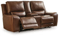 DeepWakes Power Reclining Loveseat with Console - Furniture House (Dover,NJ)