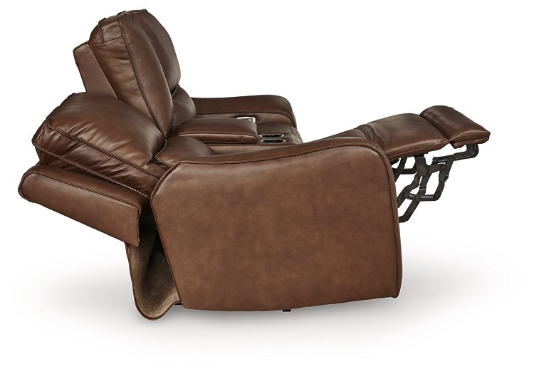 DeepWakes Power Reclining Loveseat with Console - Furniture House (Dover,NJ)