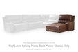 DeepWakes Power Reclining Sectional with Chaise - Furniture House (Dover,NJ)