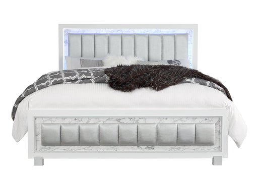 Santorini White Bed
