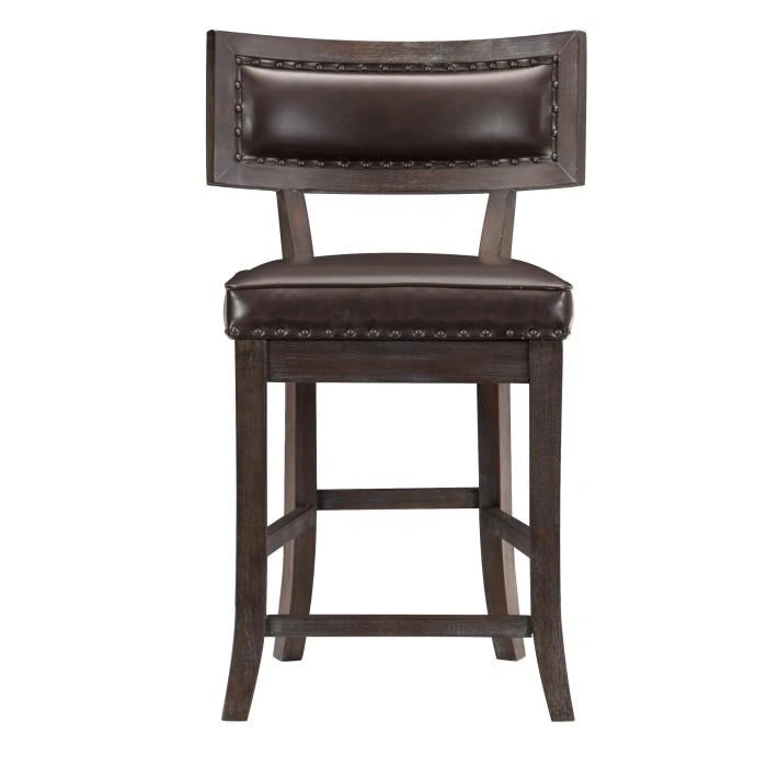 Oxton Counter Hight Chair in Dark Cherry (Set of 2)