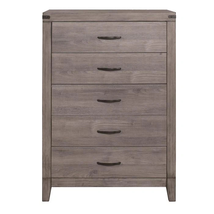 Woodrow 5 Drawer Chest in Gray 2042-9