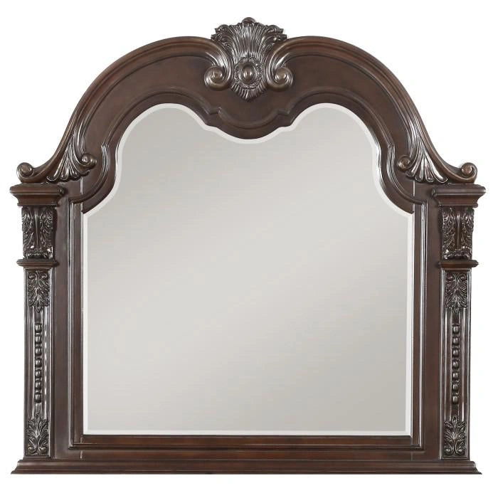Cavalier Mirror in Dark Cherry 1757-6