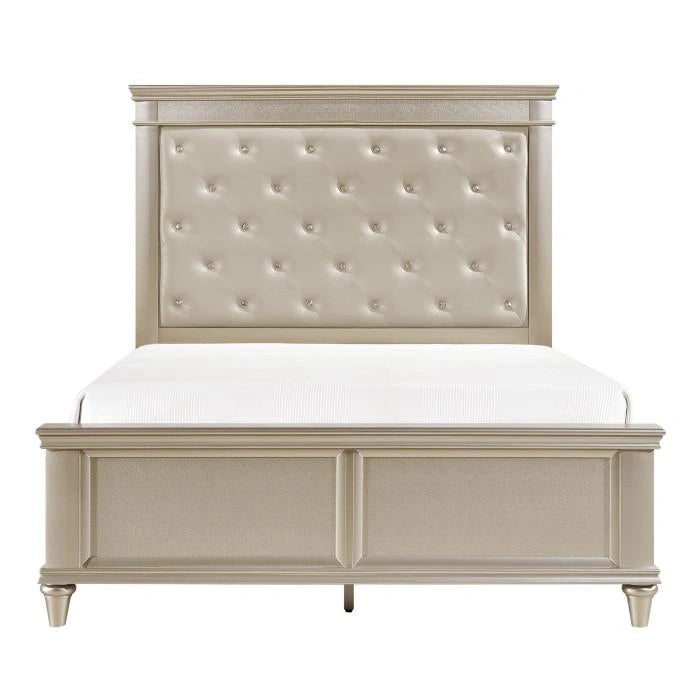 Celandine Full Panel Bed in Pearl/Silver 1928F-1*