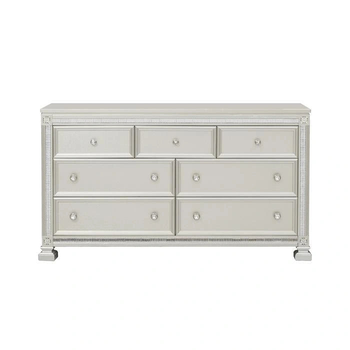 Bevelle 7 Drawer Dresser in Silver 1958-5