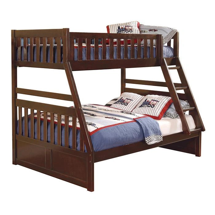 Rowe Twin/Full Bunk Bed in Dark Cherry