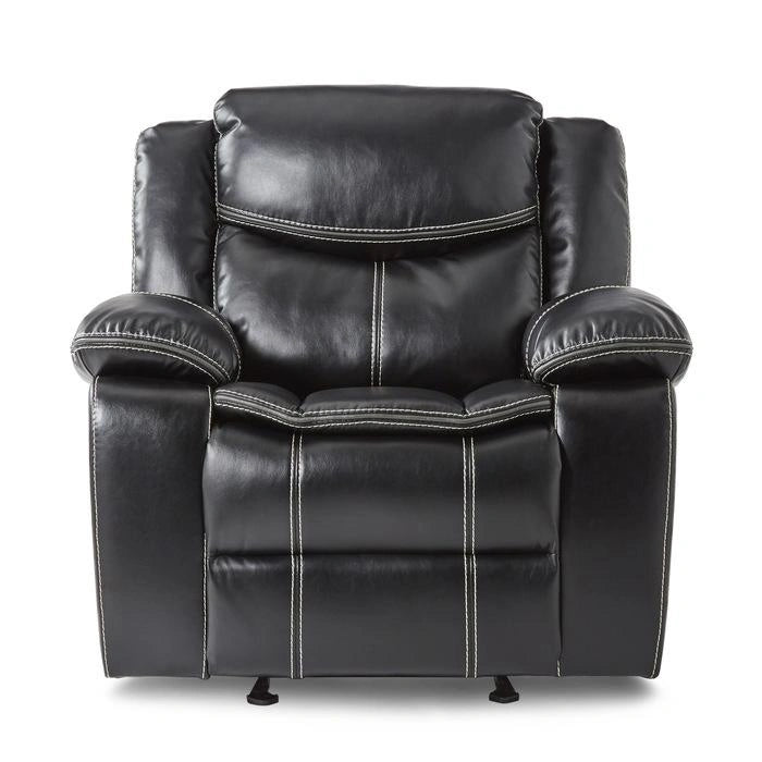 Bastrop Glider Reclining Chair in Black 8230BLK-1