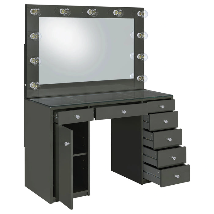 Acena Makeup Vanity Table with LED Mirror Coaster Furniture 931143