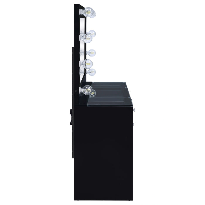 Acena Makeup Vanity Table with LED Mirror Coaster Furniture 931143