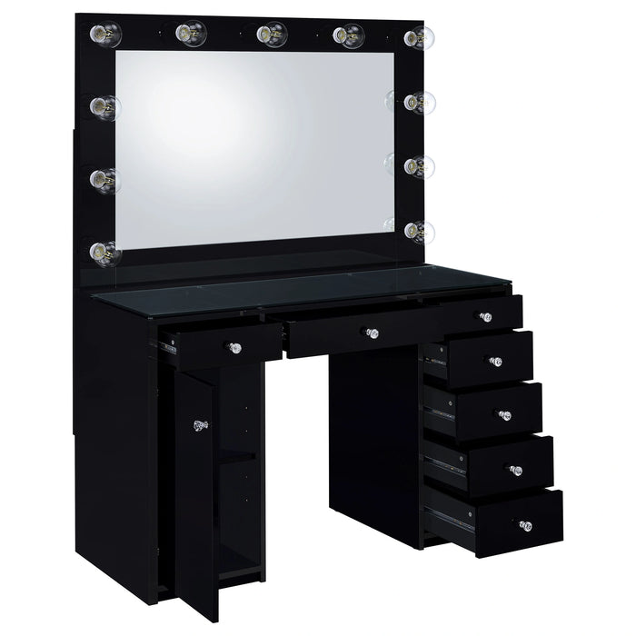 Acena Makeup Vanity Table with LED Mirror Coaster Furniture 931143