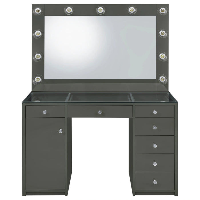 Acena Makeup Vanity Table with LED Mirror Coaster Furniture 931143