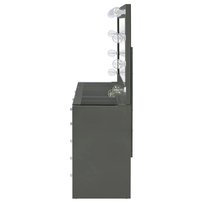 Acena Makeup Vanity Table with LED Mirror Coaster Furniture 931143