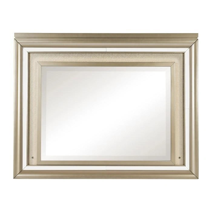 Loudon Mirror with LED Lighting in Champagne Metallic 1515-6